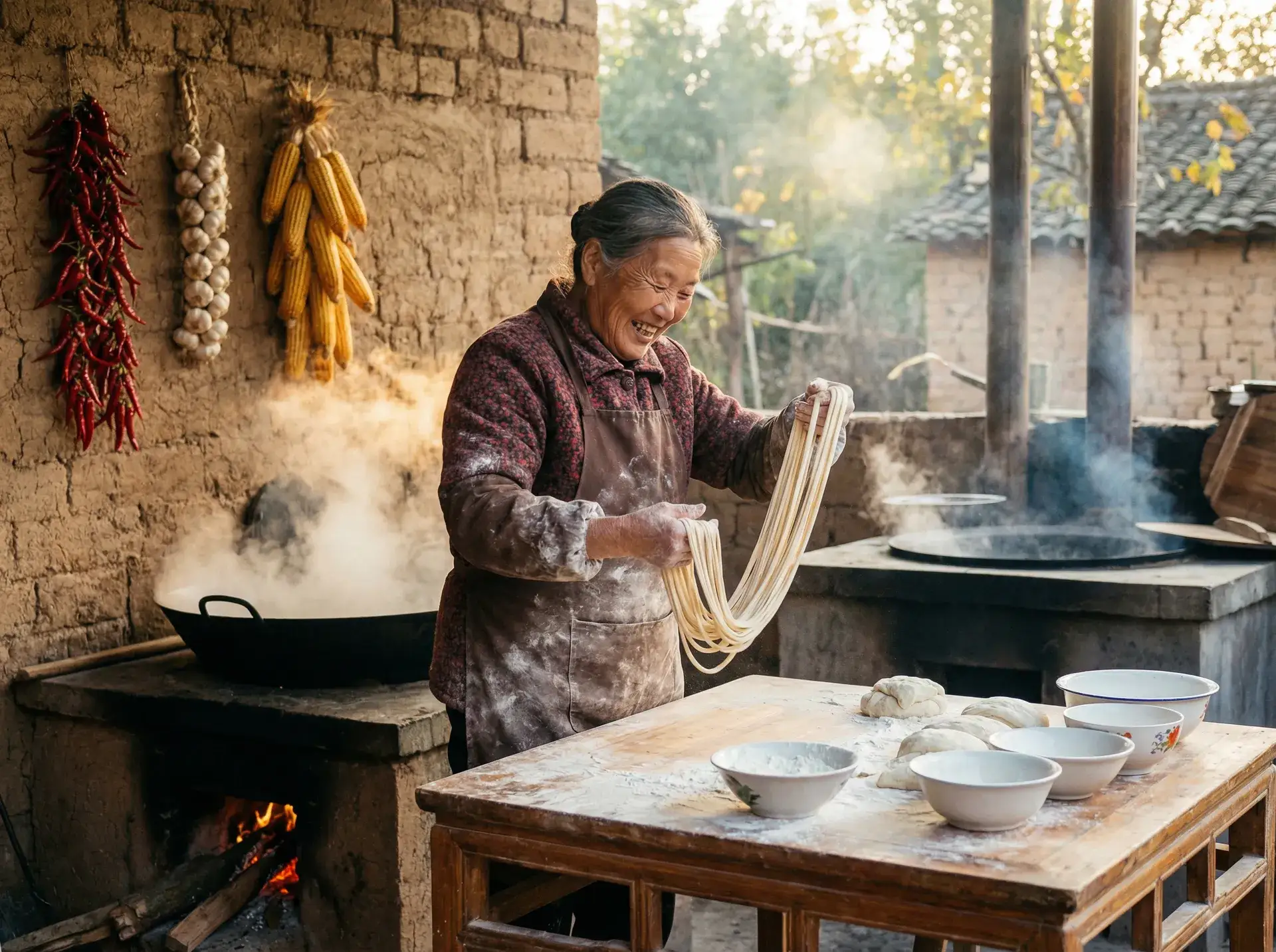 农家大嫂手擀面 - 24小时韩国在线观看免费 乡村美食